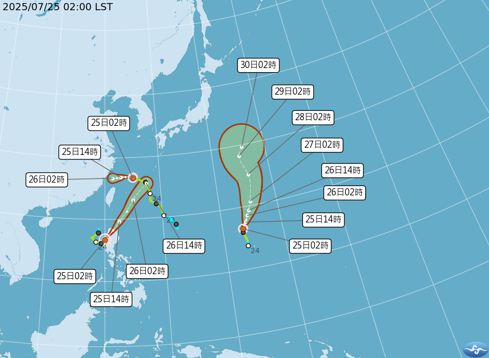 三颱共舞！范斯高直撲北台 氣象署籲警戒暴雨來襲