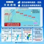 白海豚颱風週末最接近台灣！最快週五發海警 北部、中部、東北部防大雨